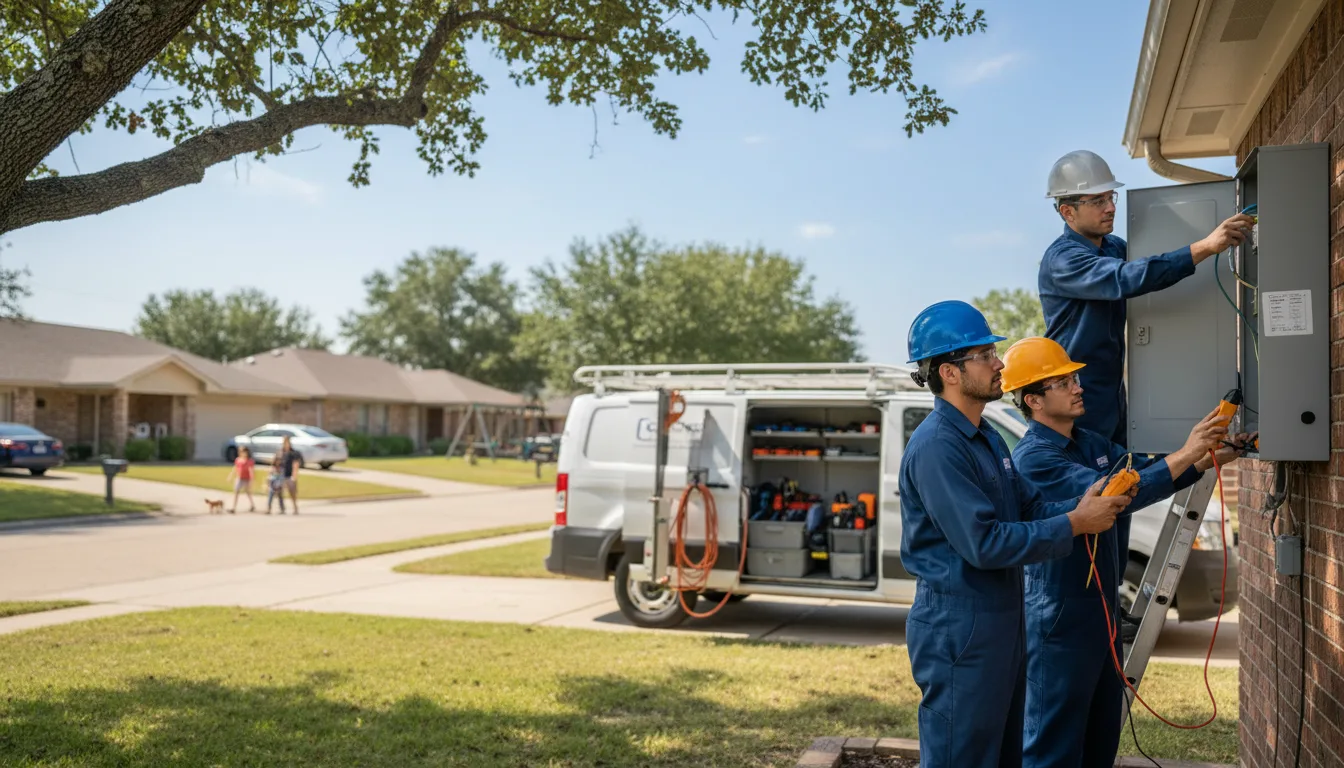 Certified electrician providing emergency electrical services in Gallina, NM